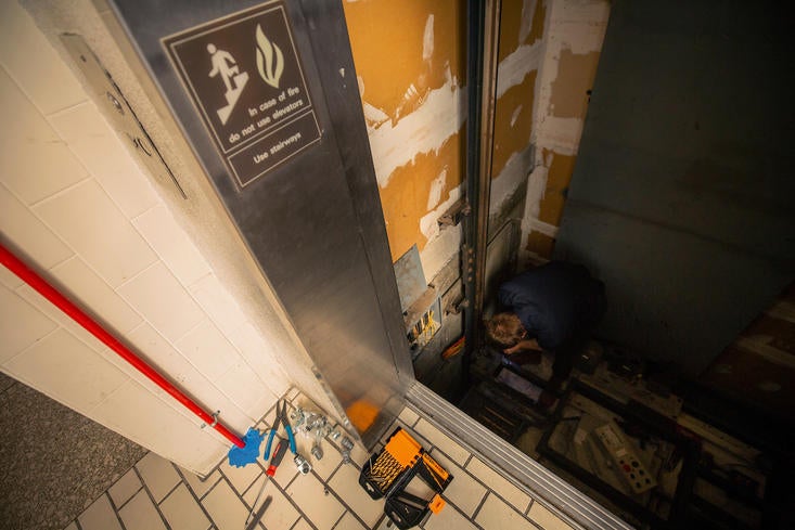 elevator upgrade installed